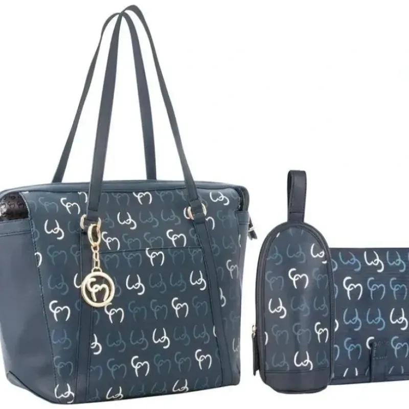 Shop All|Clevamama - Hannah Tote Diaper Bag, Navy - cutbabycare.com | baby boutique & care hub