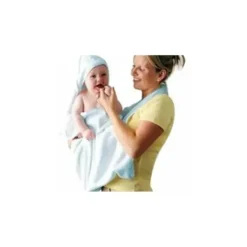 Bath Potty|Clevamama Apron Baby Bath Towel - Blue - cutbabycare.com | baby boutique & care hub