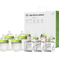 Shop All|Comotomo - 7Pk Baby Bottle Bundle, Green - cutbabycare.com | baby boutique & care hub
