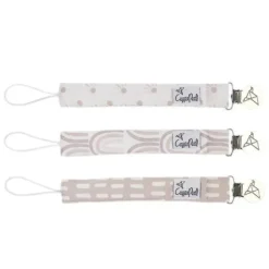 Gear Travel|Copper Pearl - 3Pk Binky Clip Bliss - cutbabycare.com | baby boutique & care hub