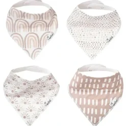 Shop All|Copper Pearl - 4Pk Bliss Baby Bandana Drool Bibs - cutbabycare.com | baby boutique & care hub