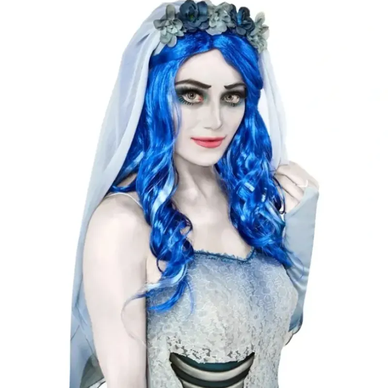 Shop All|Corpse Bride Emily Wig Fake Hair Adult/Girls Halloween Costume Party Accessory - cutbabycare.com | baby boutique & care hub