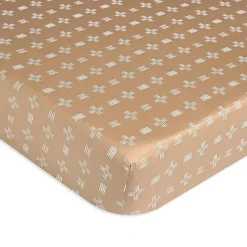 Shop All|Crane - Baby Soft Cotton Crib Mattress Sheet, Copper Dash - cutbabycare.com | baby boutique & care hub