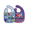 Shop All|Crocodile Creek Bibs 2 Go Set of 2 Bibs - Busy City - cutbabycare.com | baby boutique & care hub