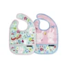 Shop All|Crocodile Creek Bibs 2 Go Set of 2 Bibs - Backyard Friends - cutbabycare.com | baby boutique & care hub