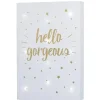 Shop All|Crown Crafts - Little Love By Nojo Wall Art Light Up, Hello Gorgeous - cutbabycare.com | baby boutique & care hub