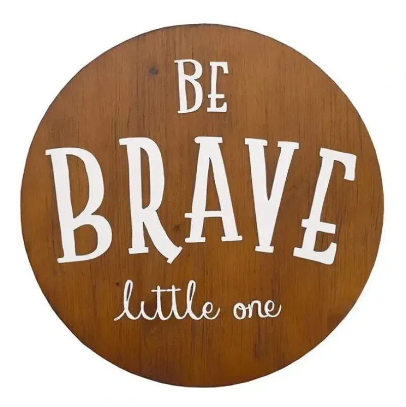 Shop All|Crown Crafts - Little Love By Nojo Be Brave Little One Round Wall Décor - cutbabycare.com | baby boutique & care hub