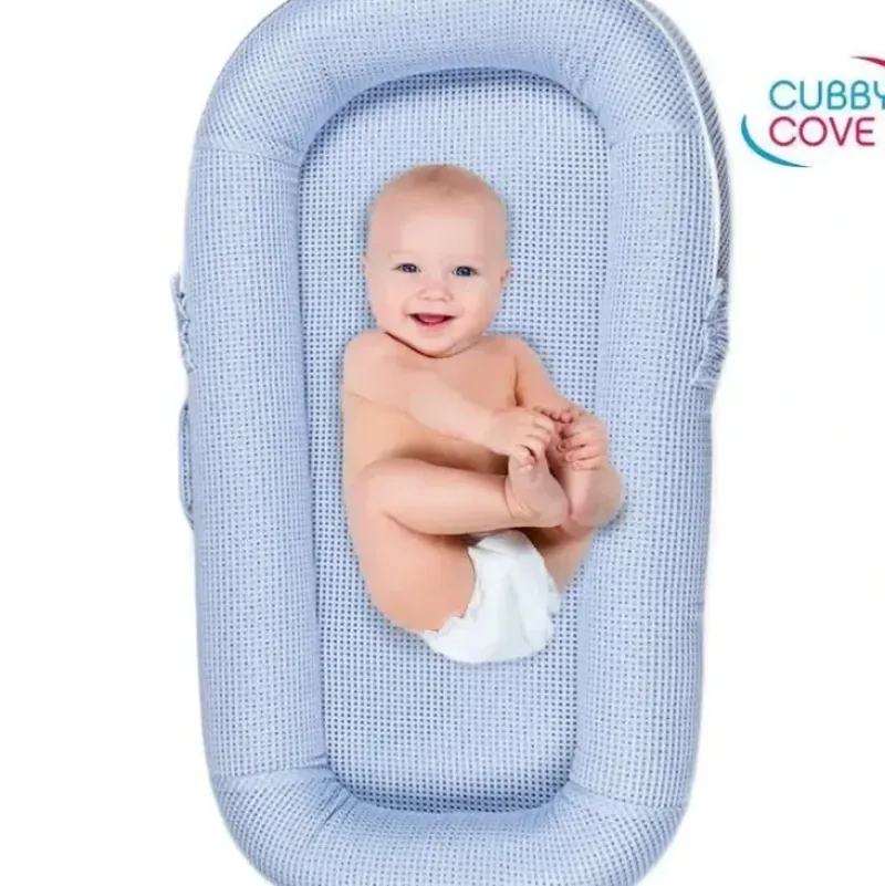 Shop All|Cubby Cove Baby Lounger, Baby Blue - cutbabycare.com | baby boutique & care hub