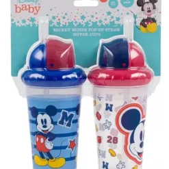 Shop All|Cudlie - 2Pk Disney Mickey Mouse Straw Sipper, Mickey 28 - cutbabycare.com | baby boutique & care hub