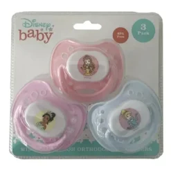 Shop All|Cudlie - 3Pk Disney Princess Pacifiers, Pink/Purple/Blue - cutbabycare.com | baby boutique & care hub
