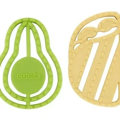Health Safety|Cudlie - 2Pk Food Grade Silicone Teether, Taco & Avocado - cutbabycare.com | baby boutique & care hub