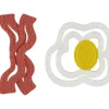 Health Safety|Cudlie - 2Pk Food Grade Silicone Teether, Eggs & Bacon - cutbabycare.com | baby boutique & care hub