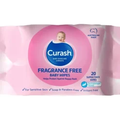 Shop All|Curash Babycare Fragrance Free Wipes 20 - cutbabycare.com | baby boutique & care hub