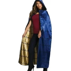 Shop All|DC Comics Wonder Woman Deluxe Satin Cape Adult/Ladies Hooded Costume Cloak Blue - cutbabycare.com | baby boutique & care hub