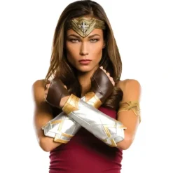 Shop All|DC Comics Wonder Woman Deluxe Adult Gauntlets/Glovelets/Tiara Accessory Set - cutbabycare.com | baby boutique & care hub