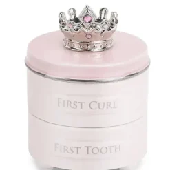 Shop All|Demdaco - Baby First Tooth & Curl Keepsake Box, Pink - cutbabycare.com | baby boutique & care hub