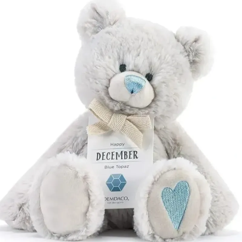 Shop All|Demdaco - December Birthstone Plush Bear - cutbabycare.com | baby boutique & care hub