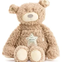 Shop All|DEMDACO - Fuzzy Sweet Dreams Bear Brown Plush Toy - cutbabycare.com | baby boutique & care hub