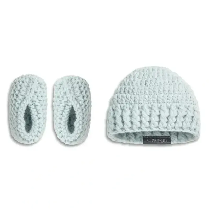 Shop All|Demdaco - Gender Reveal Booties And Hat Set, Boy - cutbabycare.com | baby boutique & care hub