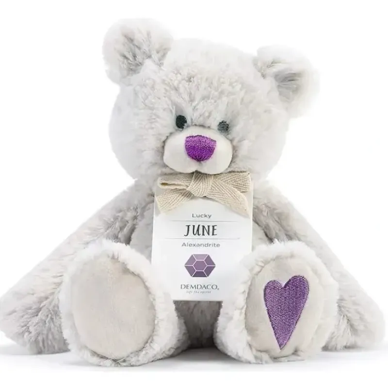 Shop All|Demdaco - June Birthstone Plush Bear - cutbabycare.com | baby boutique & care hub