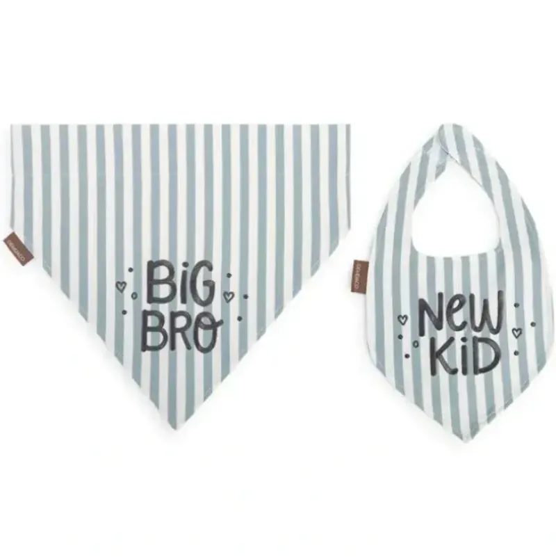 Shop All|Demdaco - Large Bib And Bandana Set, Big Bro/New Kid - cutbabycare.com | baby boutique & care hub