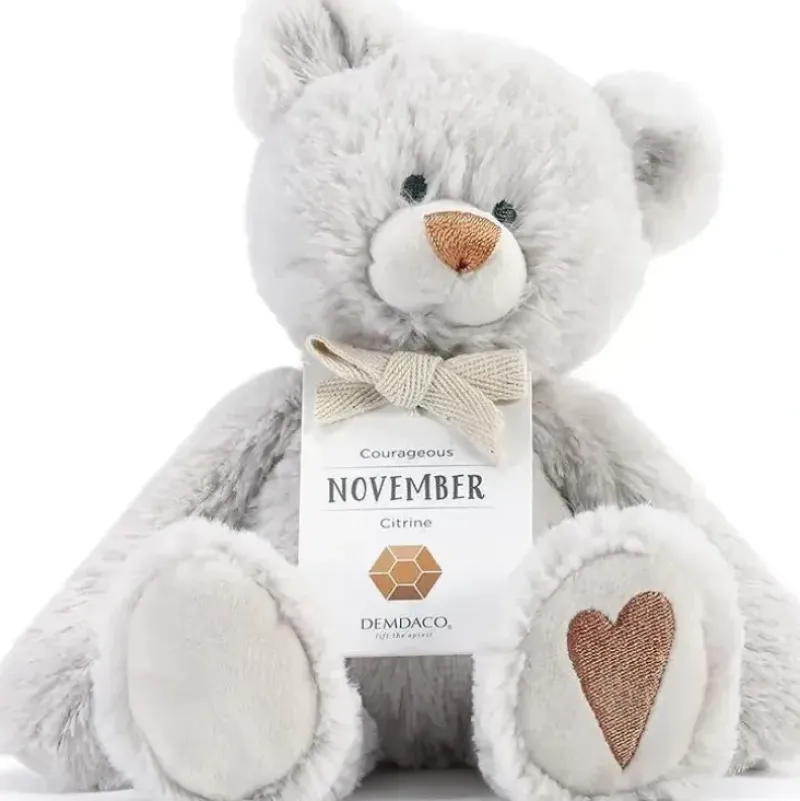 Shop All|Demdaco - November Birthstone Plush Bear - cutbabycare.com | baby boutique & care hub