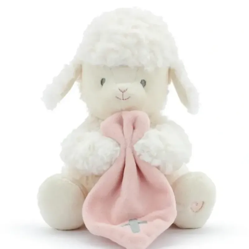 Shop All|Demdaco - Pink Jesus Loves Me Mechanical Lamb - cutbabycare.com | baby boutique & care hub