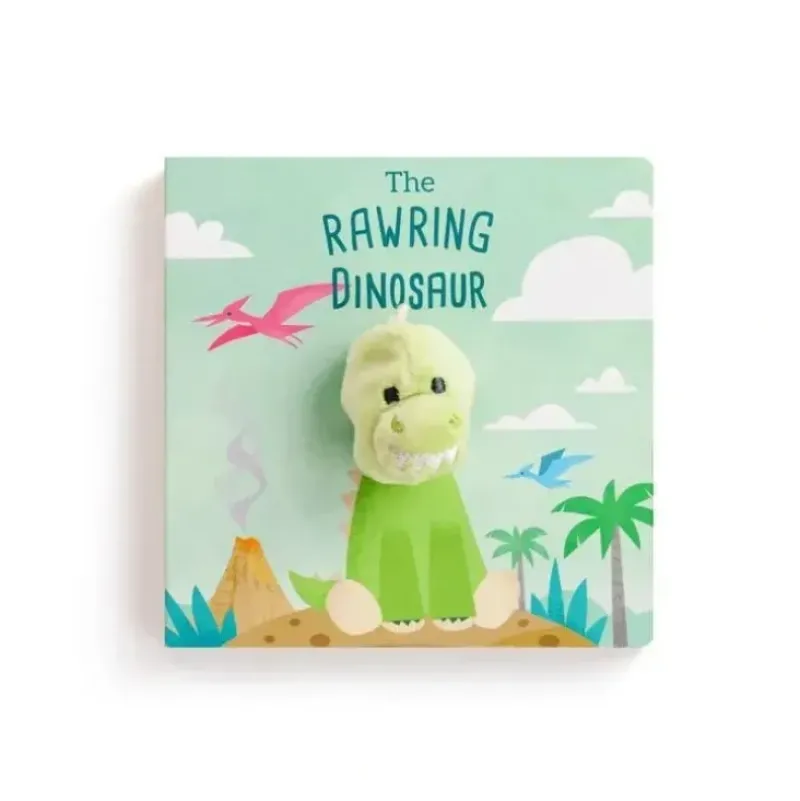 Shop All|Demdaco Finger Puppet Book - The Rawring Dinosaur - cutbabycare.com | baby boutique & care hub