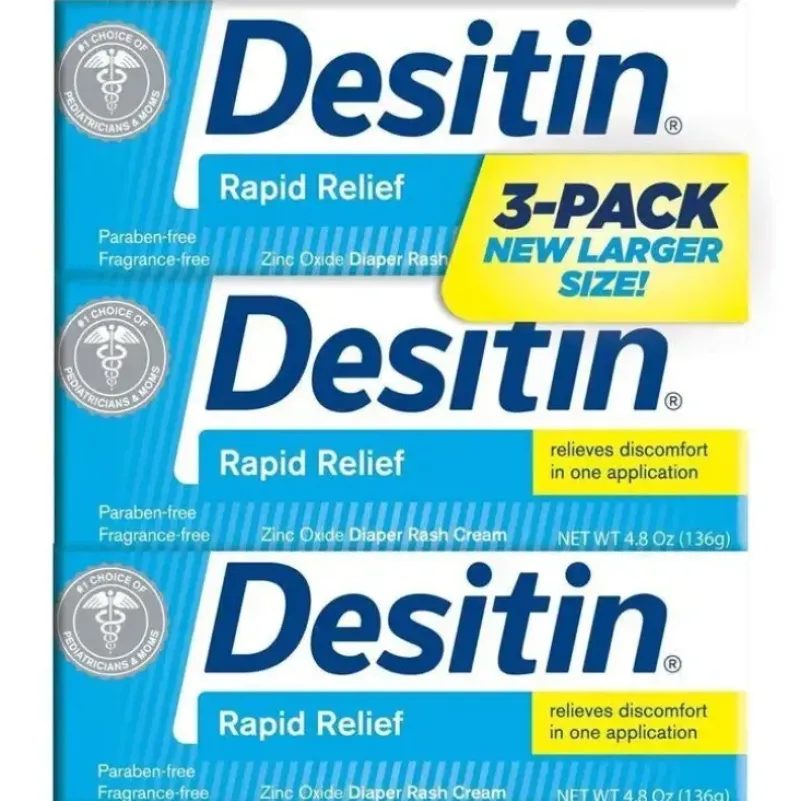 Shop All|Desitin Diaper Rash Rapid Relief Cremy 4.8 Oz 3PK - cutbabycare.com | baby boutique & care hub
