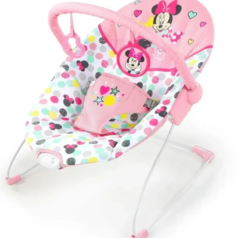 Shop All|Disney Bright Starts Baby/Newborn Vibrating Bouncer Chair 0m+ Minnie Mouse Pink - cutbabycare.com | baby boutique & care hub