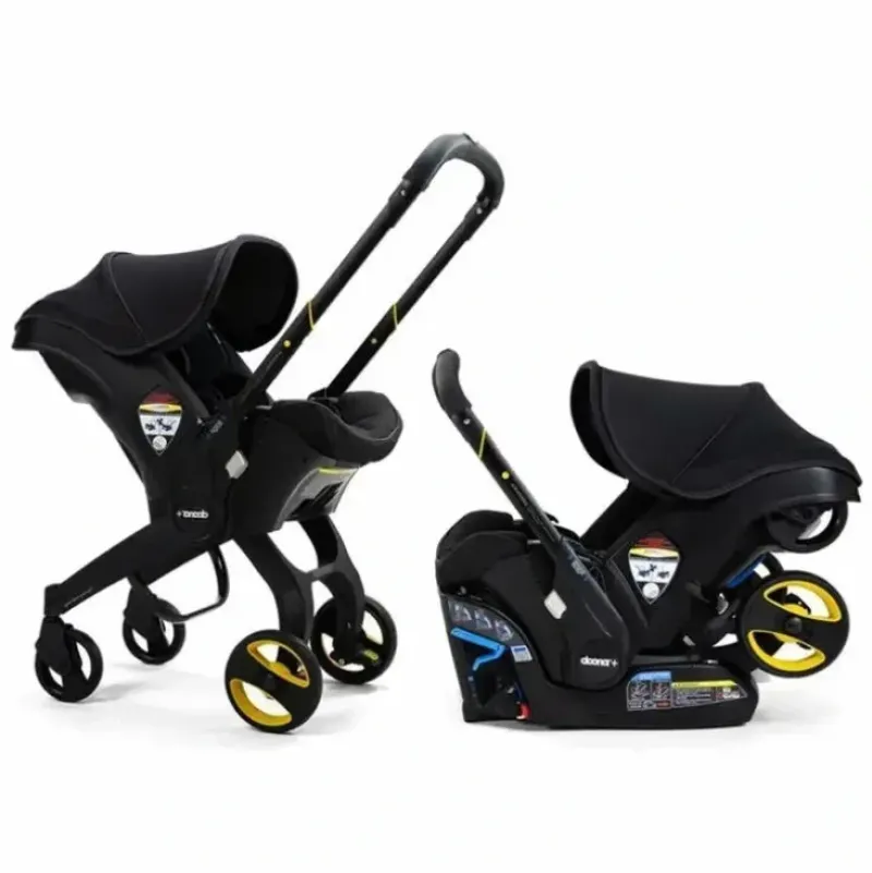 Stroller|Doona - Infant Car Seat With Base & Stroller, Midnight - cutbabycare.com | baby boutique & care hub