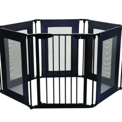 Shop All|dreambaby Brooklyn Converta Mesh Play Pen/Barrier Gate Baby/Toddler Black/Grey - cutbabycare.com | baby boutique & care hub