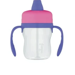 Shop All|Foogo BPA Free Soft Spout Tritan Plastic Sippy Cup with Handles Pink 235ml - cutbabycare.com | baby boutique & care hub