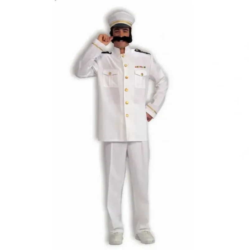 Shop All|Forum Novelties Navy Captain Sailor White Adult Dress Up Costume Set Size STD - cutbabycare.com | baby boutique & care hub
