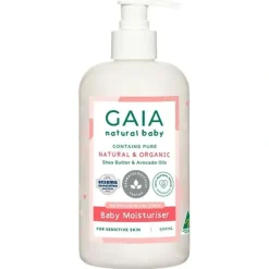 Shop All|Gaia 500ml Natural Baby Dry/Flaky/Rough Skin Moisturiser Face/Body 0m+ Organic - cutbabycare.com | baby boutique & care hub