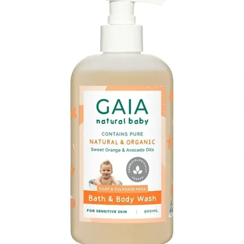 Bath Potty|Gaia 500ml Pure/Organic Bath & Body Wash for Baby/Kids/Toddlers Vegan Friendly - cutbabycare.com | baby boutique & care hub