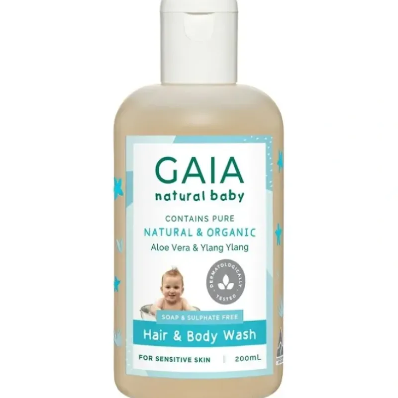 Bath Potty|Gaia 200ml Pure/Organic Hair & Body Wash for Baby/Kids/Toddlers Vegan Friendly - cutbabycare.com | baby boutique & care hub