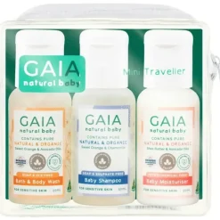 Bath Potty|Gaia Natural Baby Mini Traveller Kit 50mL 3 Pack - cutbabycare.com | baby boutique & care hub