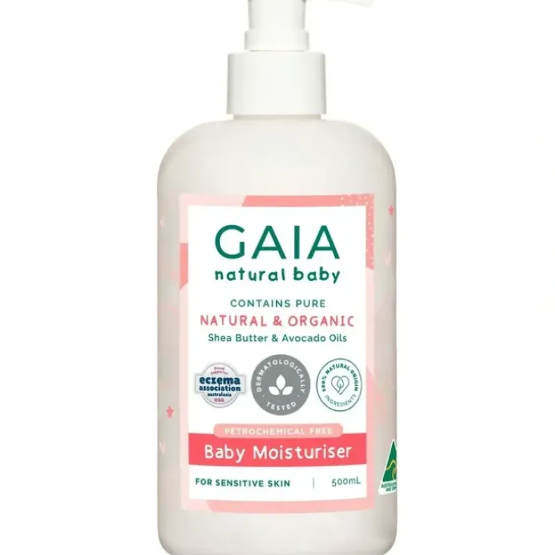 Shop All|Gaia Natural Baby Moisturiser 500mL - cutbabycare.com | baby boutique & care hub