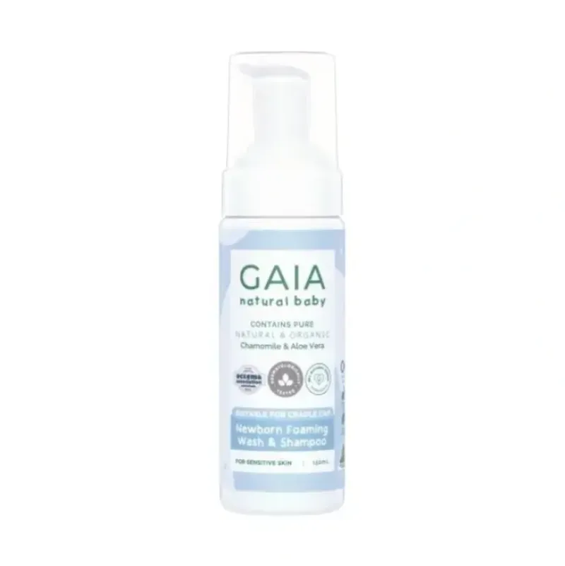 Shop All|Gaia Natural Baby Newborn Foaming Wash & Shampoo 150ml - cutbabycare.com | baby boutique & care hub