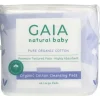 Bath Potty|Gaia Natural Baby Organic Cotton Cleansing Pads 40Pack - cutbabycare.com | baby boutique & care hub