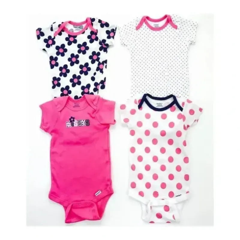 Shop All|Gerber Onesies Bodysuits, Flowers, 4-Pack - cutbabycare.com | baby boutique & care hub
