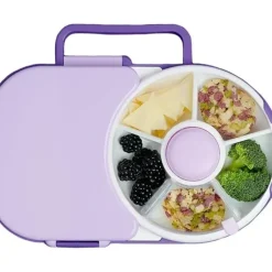 Health Safety|Gobe - Kids Lunchbox With Snack Spinner, Grape Purple - cutbabycare.com | baby boutique & care hub