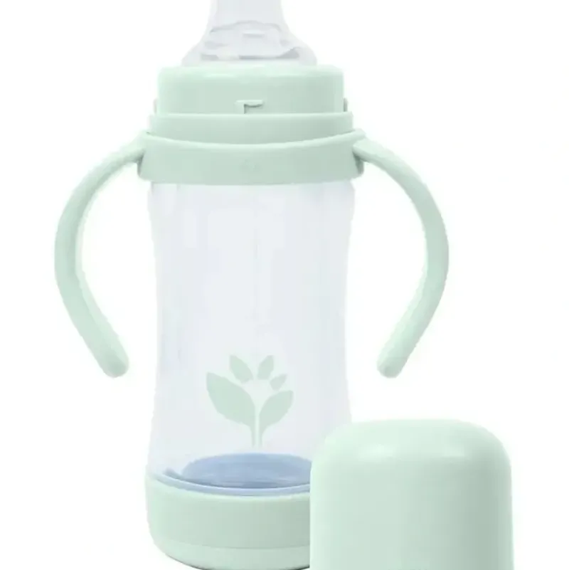 Health Safety|Green Sprouts - 5 Oz Glass & Sprout Ware Sip & Straw, Light Sage - cutbabycare.com | baby boutique & care hub