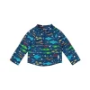 Health Safety|Green Sprouts - Baby Boys Long Sleeve Zip Rashguard Shirt, Navy Fish - cutbabycare.com | baby boutique & care hub
