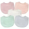 Shop All|Green Sprouts - 5Pk Organic Cotton Muslin Bibs, Rose - cutbabycare.com | baby boutique & care hub