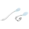 Health Safety|Green Sprouts - 2Pk Silicone & Stainless Steel Training Spoons, Light Blueberry - cutbabycare.com | baby boutique & care hub