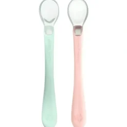 Health Safety|Green Sprouts - 2Pk Silicone & Sprout Ware, Light Sage/Light Grapefruit - cutbabycare.com | baby boutique & care hub