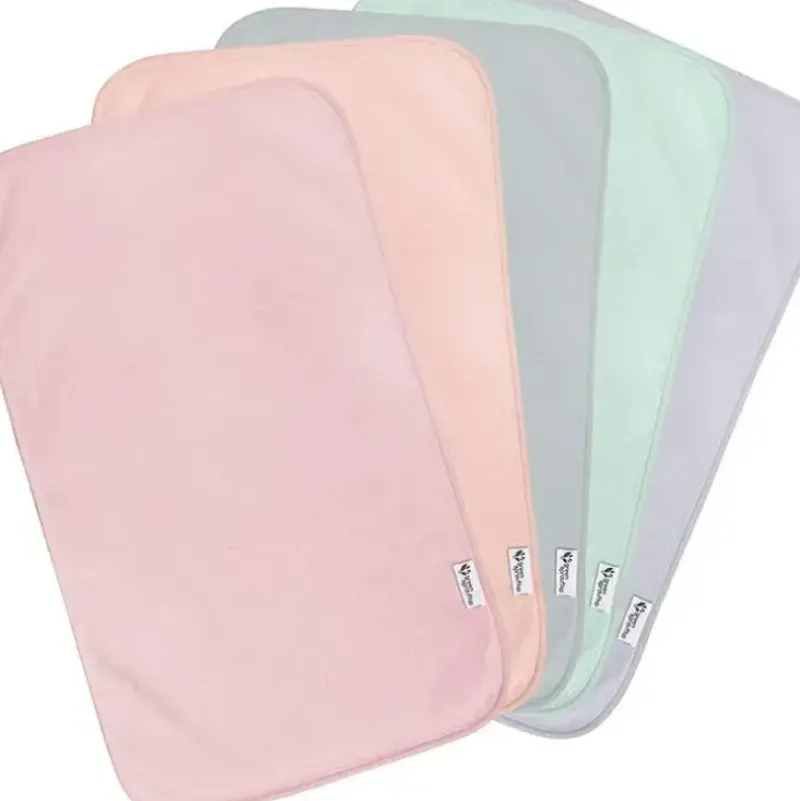Shop All|Green Sprouts - 5Pk Stay-Dry Burp Pads, Rose - cutbabycare.com | baby boutique & care hub