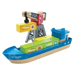 Shop All|Hape - Cargo Ship & Crane - cutbabycare.com | baby boutique & care hub